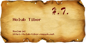 Holub Tibor névjegykártya